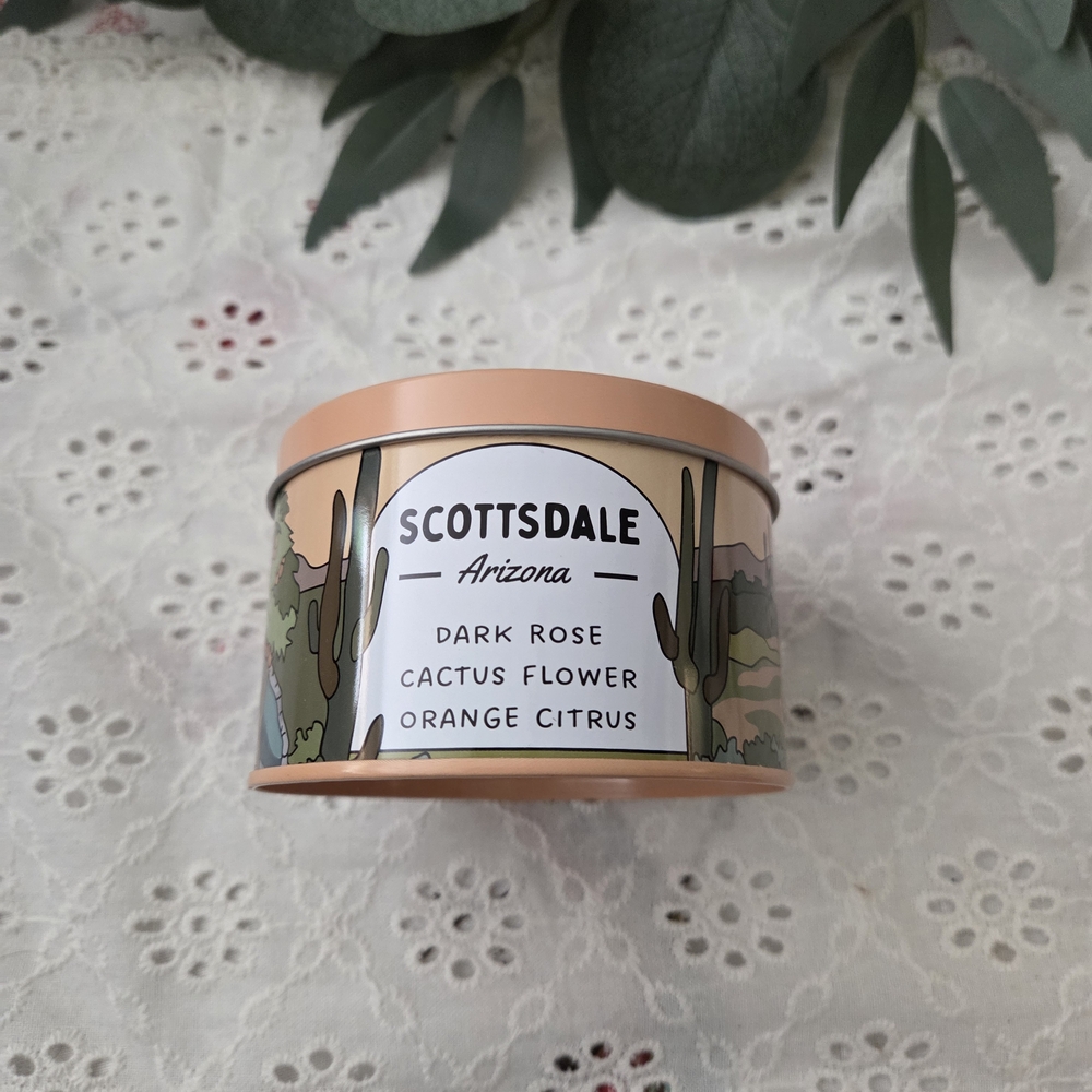 Postcards Scottsdale Scented  Candle - Tan